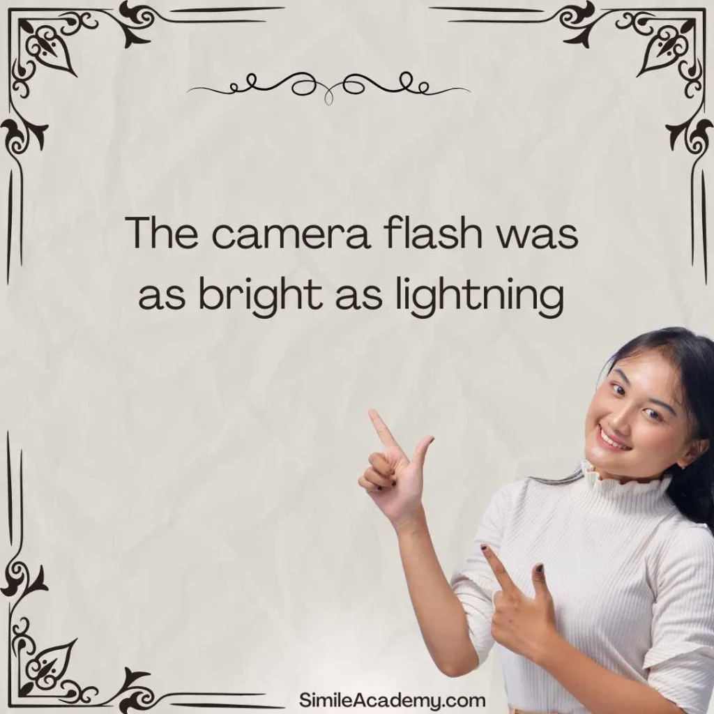 As bright as lightning