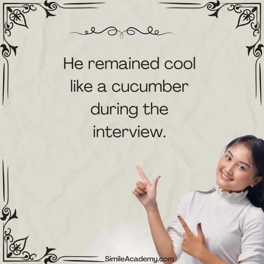 Cool like a cucumber