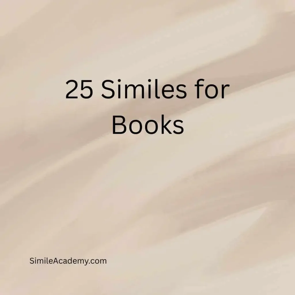 25 Similes for Books