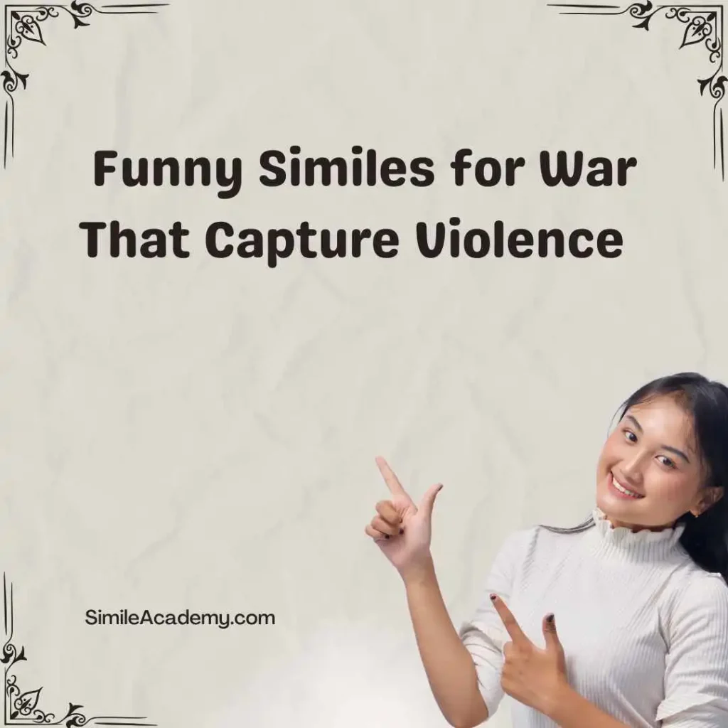 Funny Similes for War That Capture Violence  