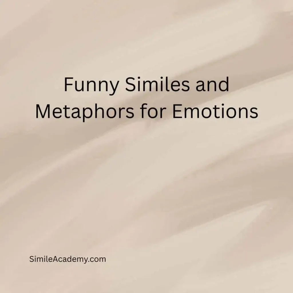 Funny Similes and Metaphors for Emotions