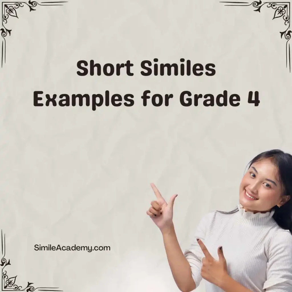 Short Similes Examples for Grade 4