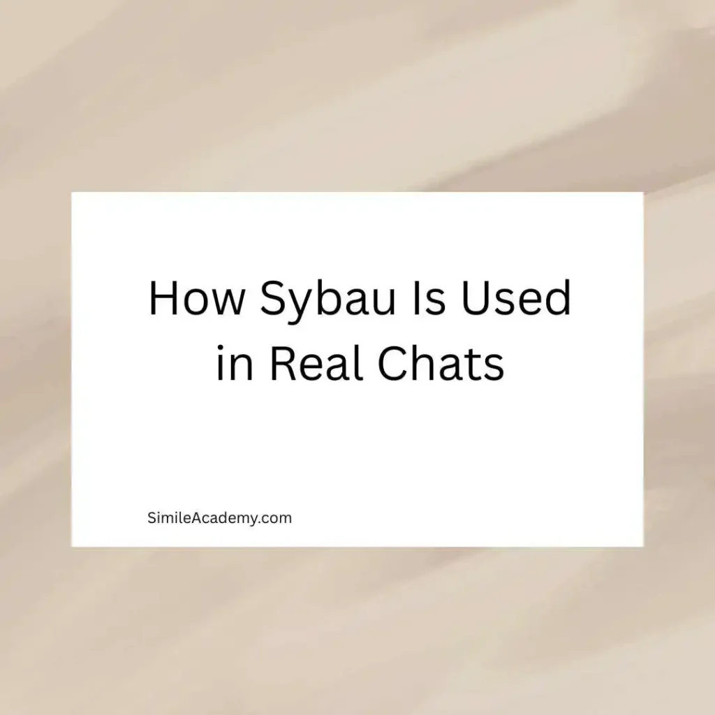 How Sybau Is Used in Real Chats
