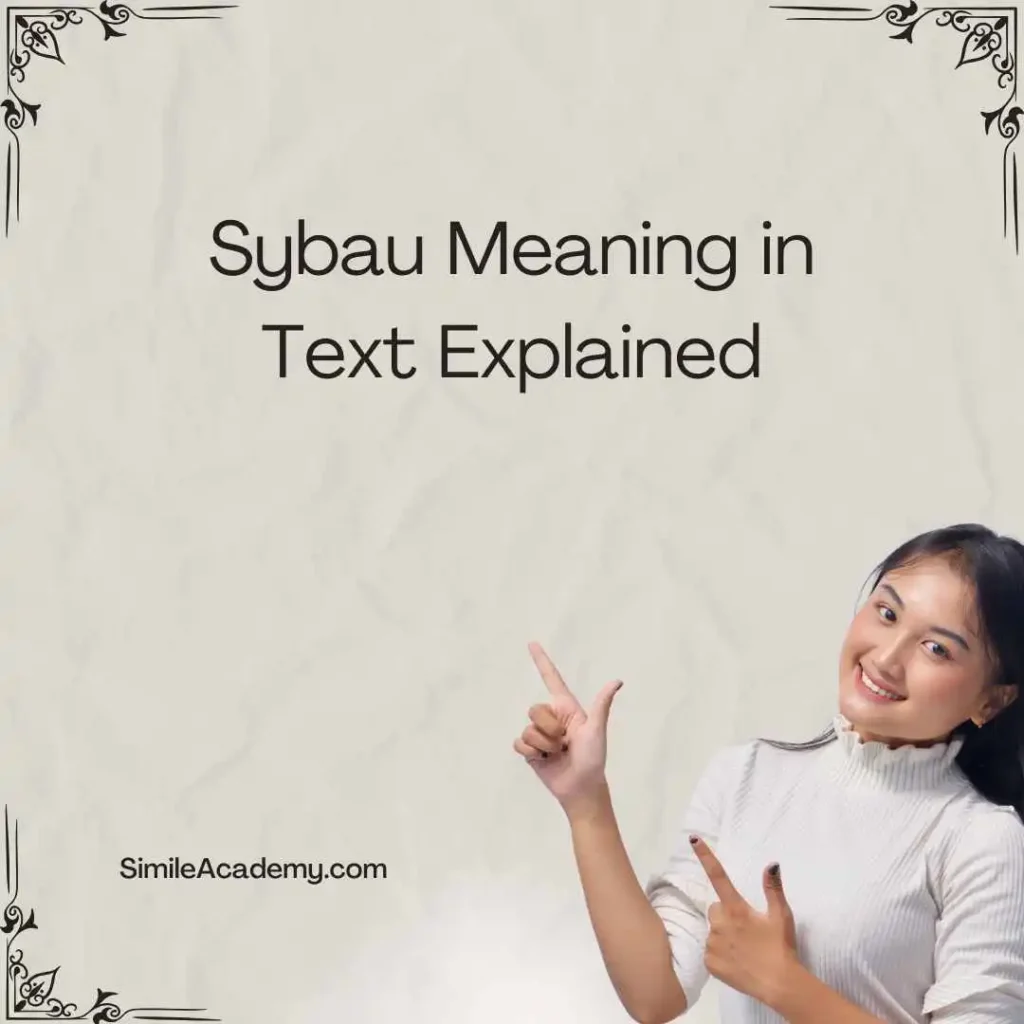 Sybau Meaning in Text Explained