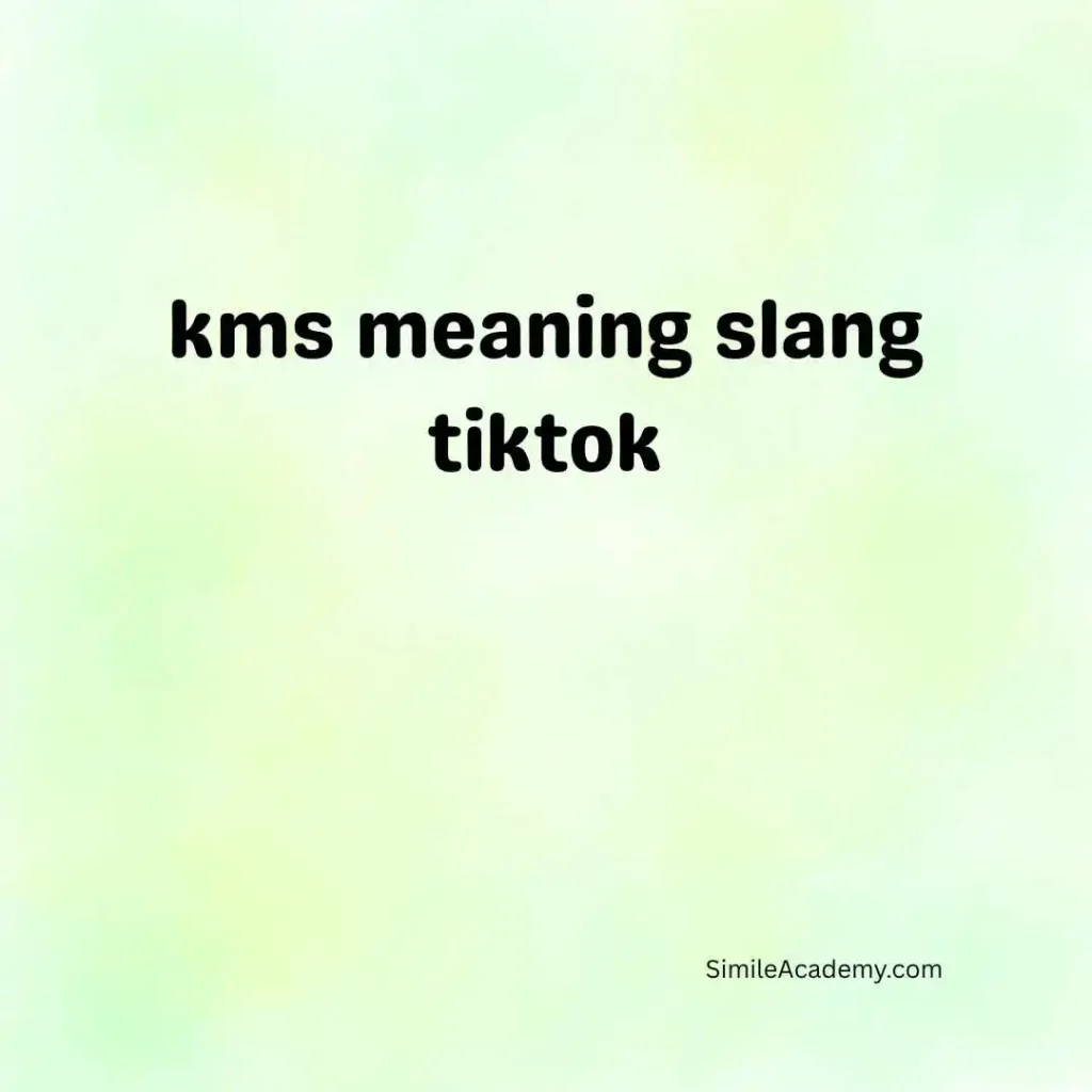 kms meaning slang tiktok