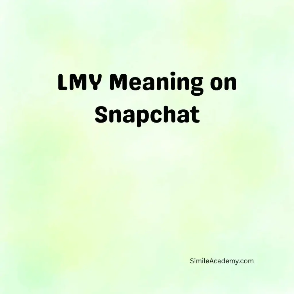 LMY Meaning on Snapchat