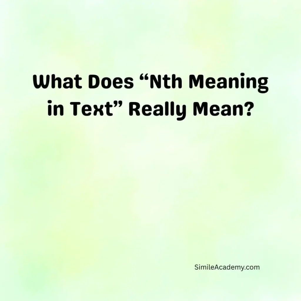 What Does “Nth Meaning in Text” Really Mean