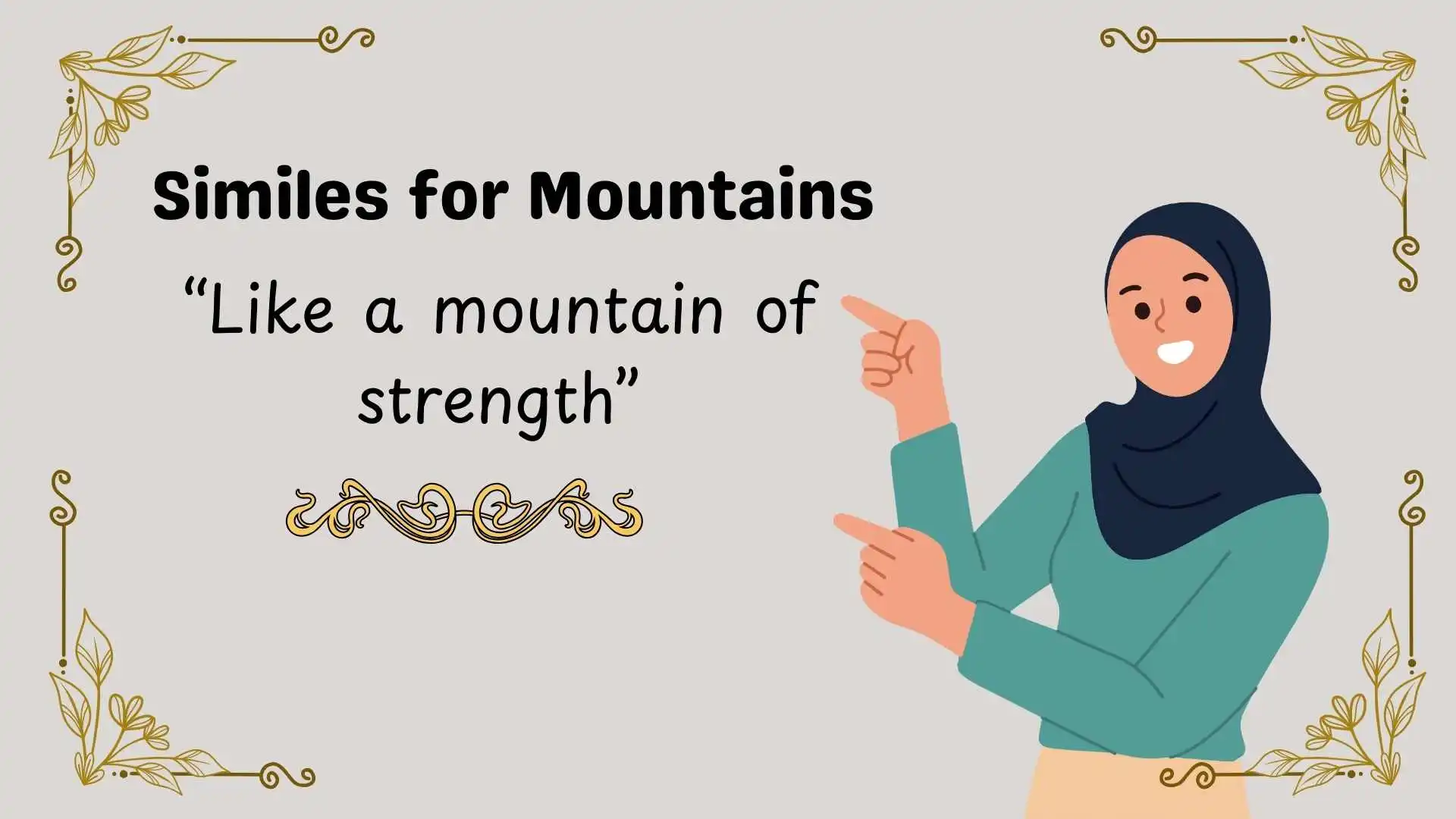 Similes for Mountains