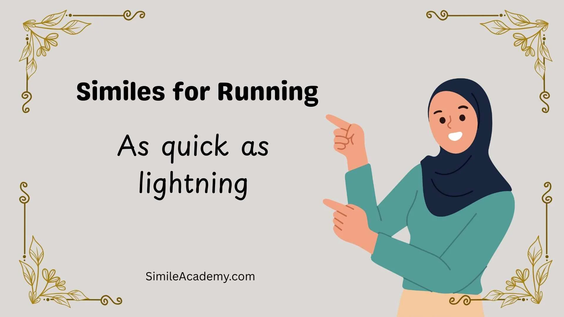 Similes for Running 