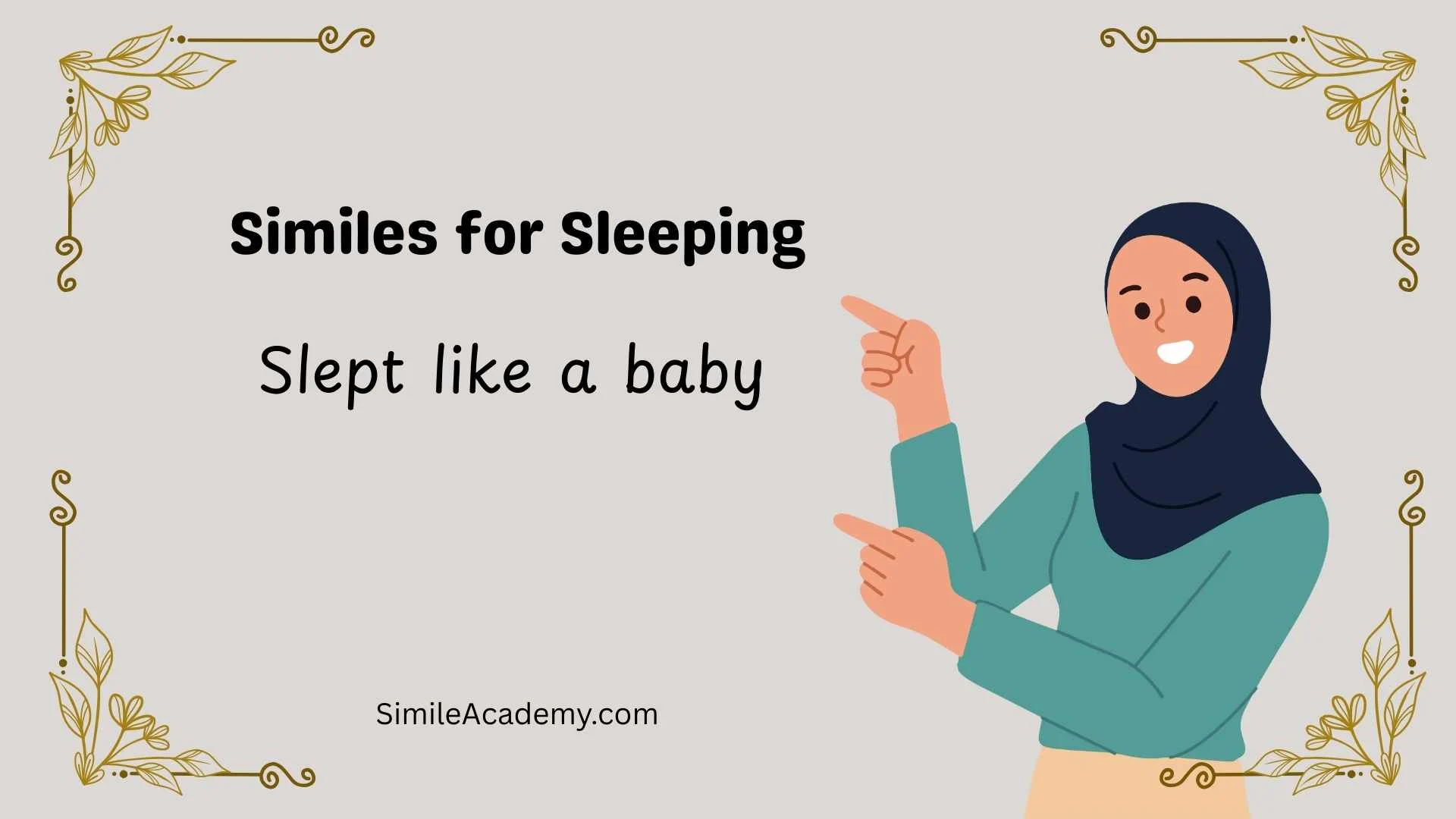 Similes for Sleeping