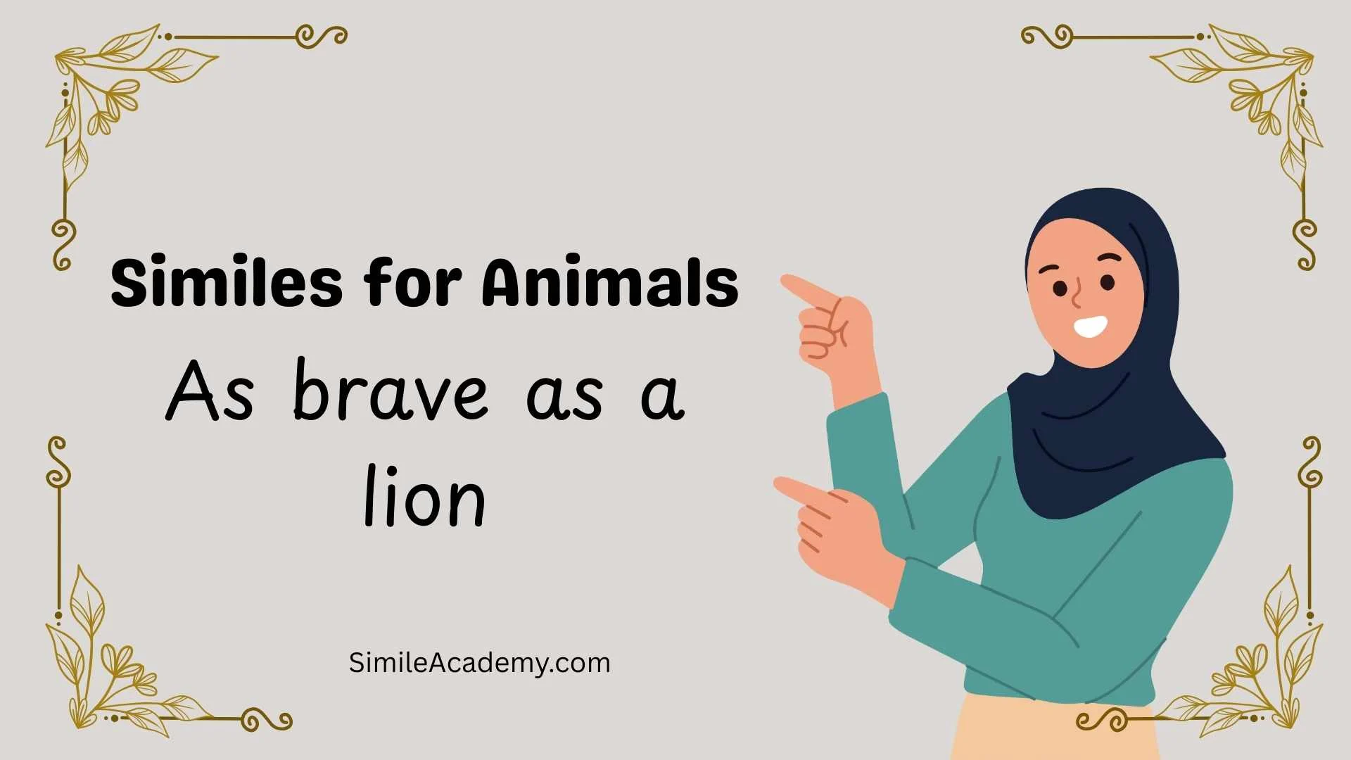Similes for Animals