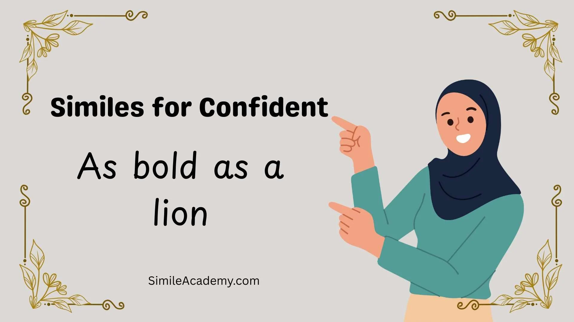 Similes for Confident