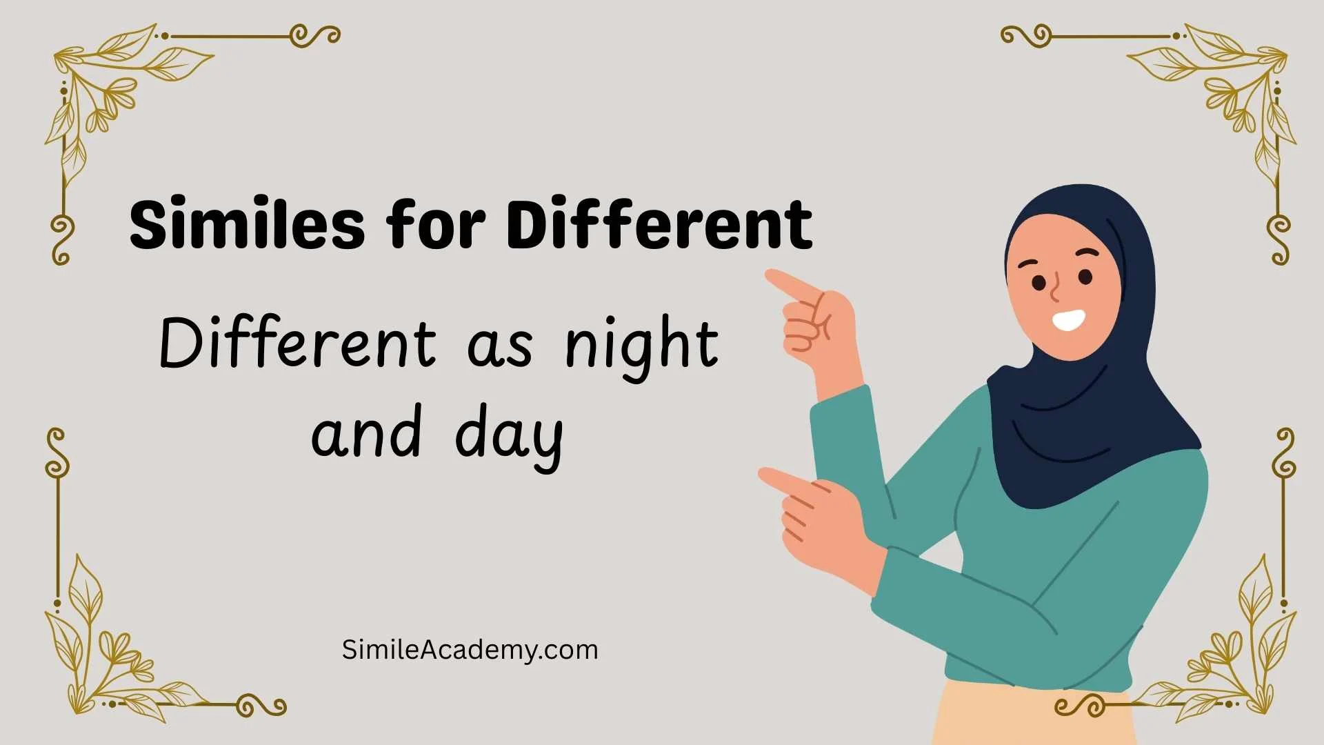 Similes for Different