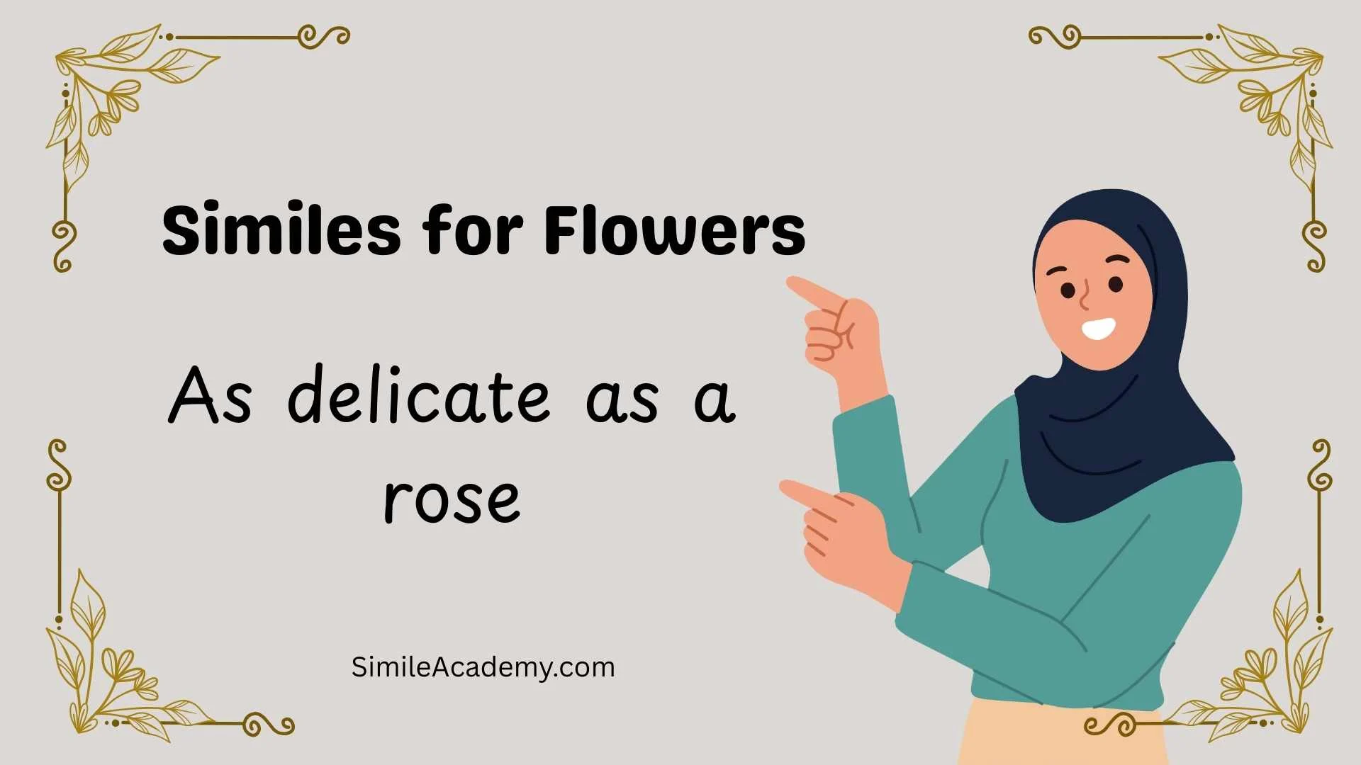 Similes for Flowers