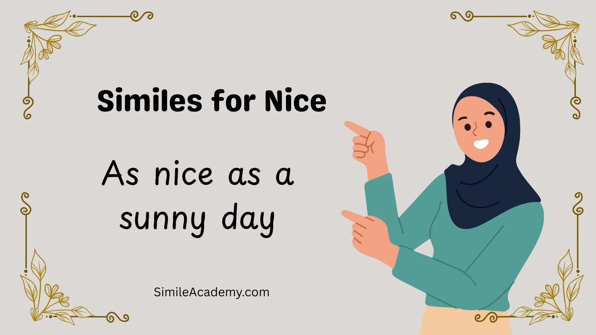 Similes for Nice