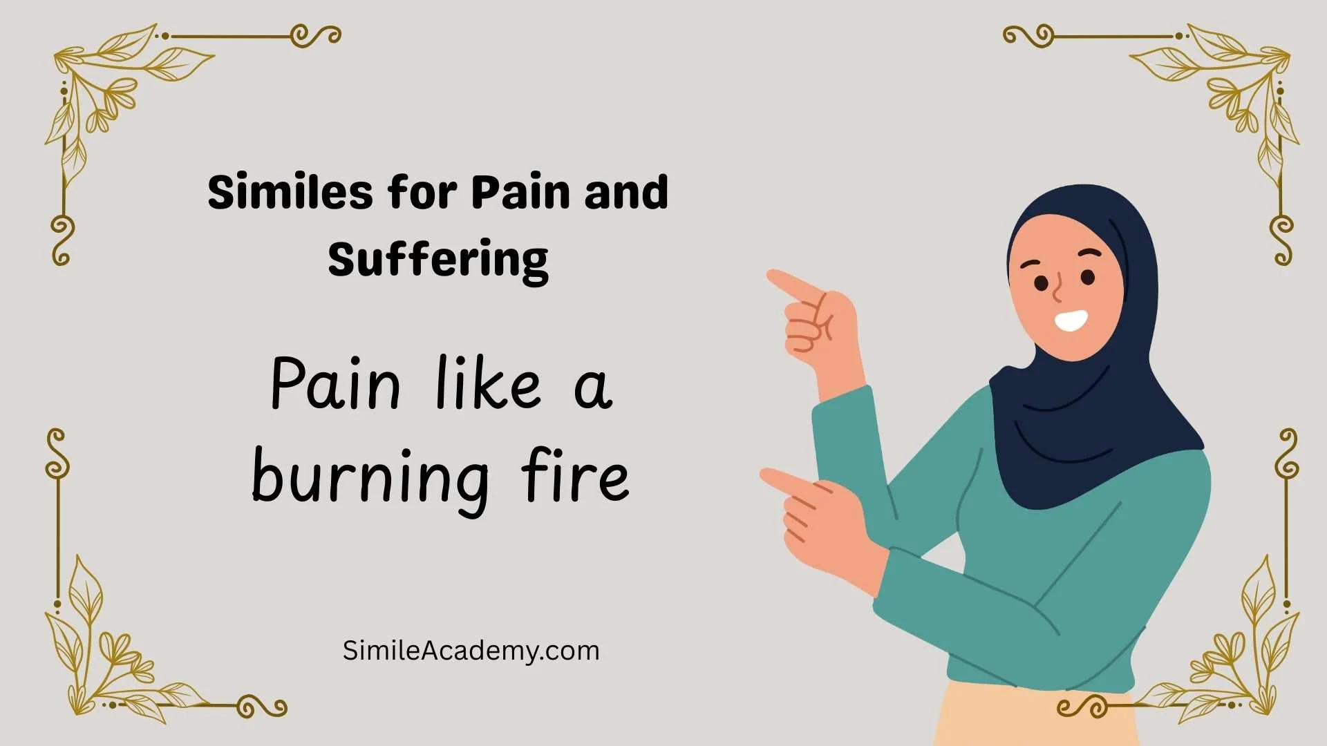 Similes for Pain and Suffering