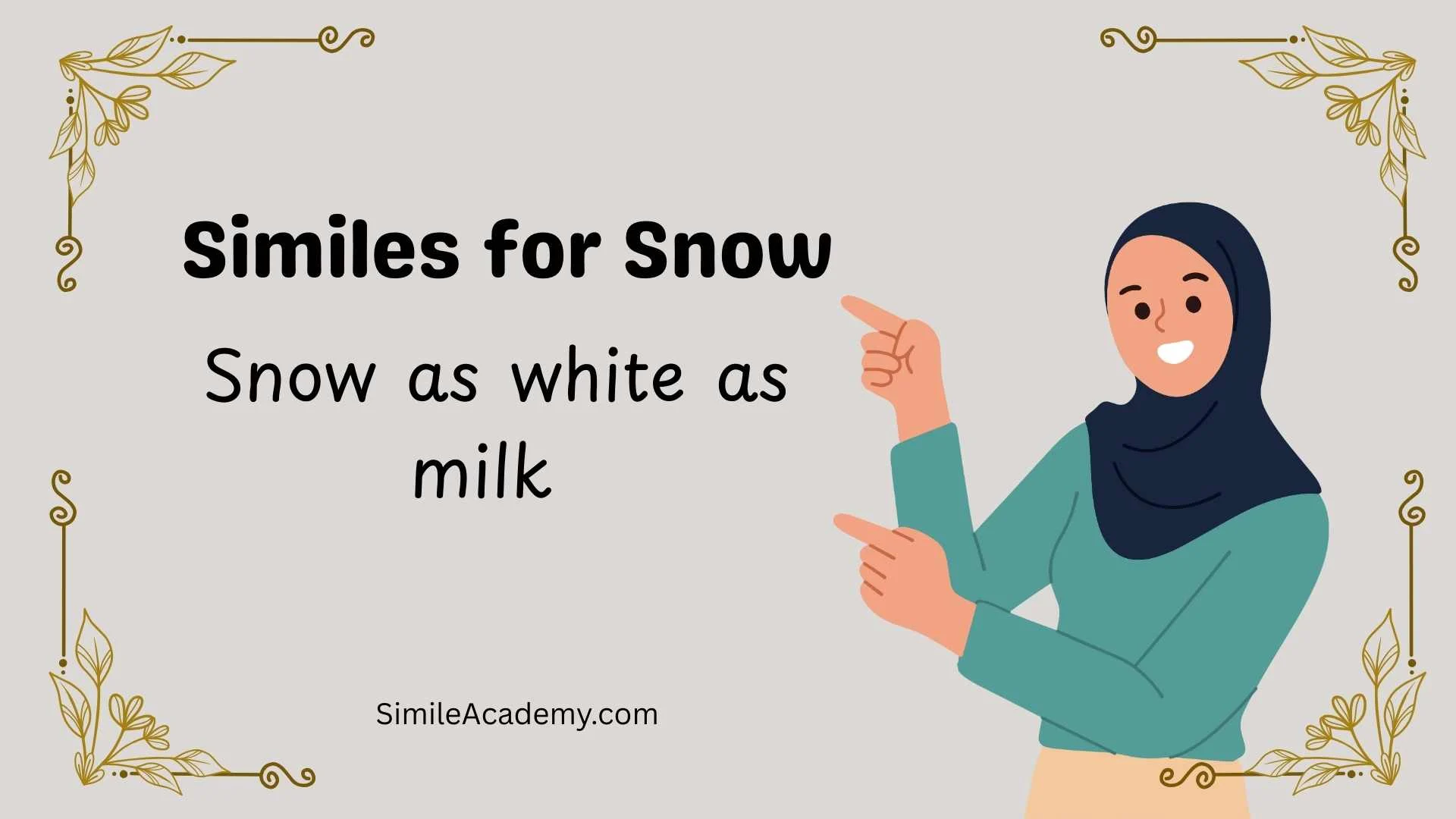 Similes for Snow 