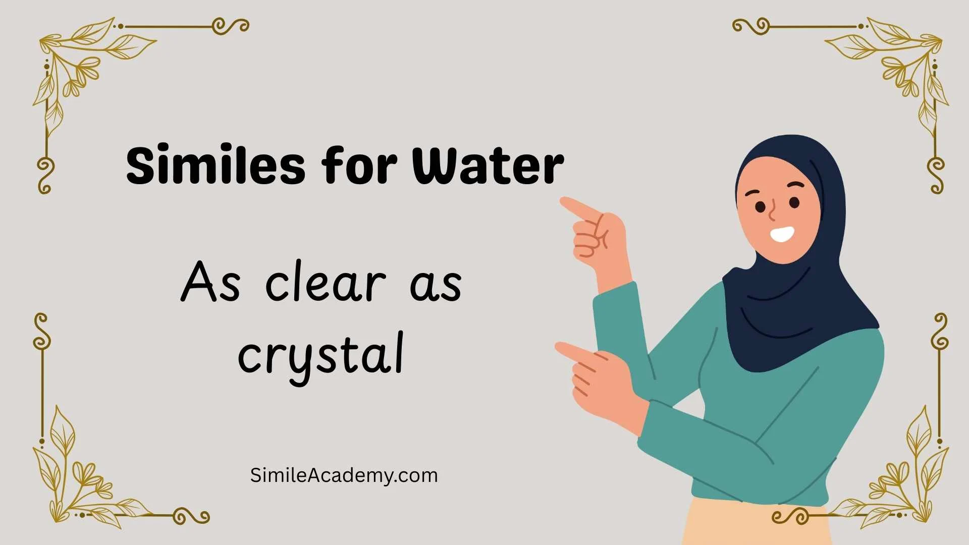 Similes for Water