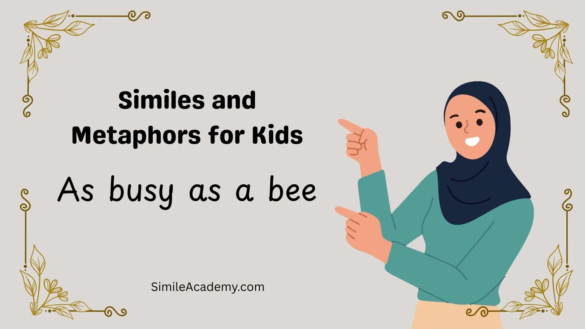 Similes and Metaphors for Kids