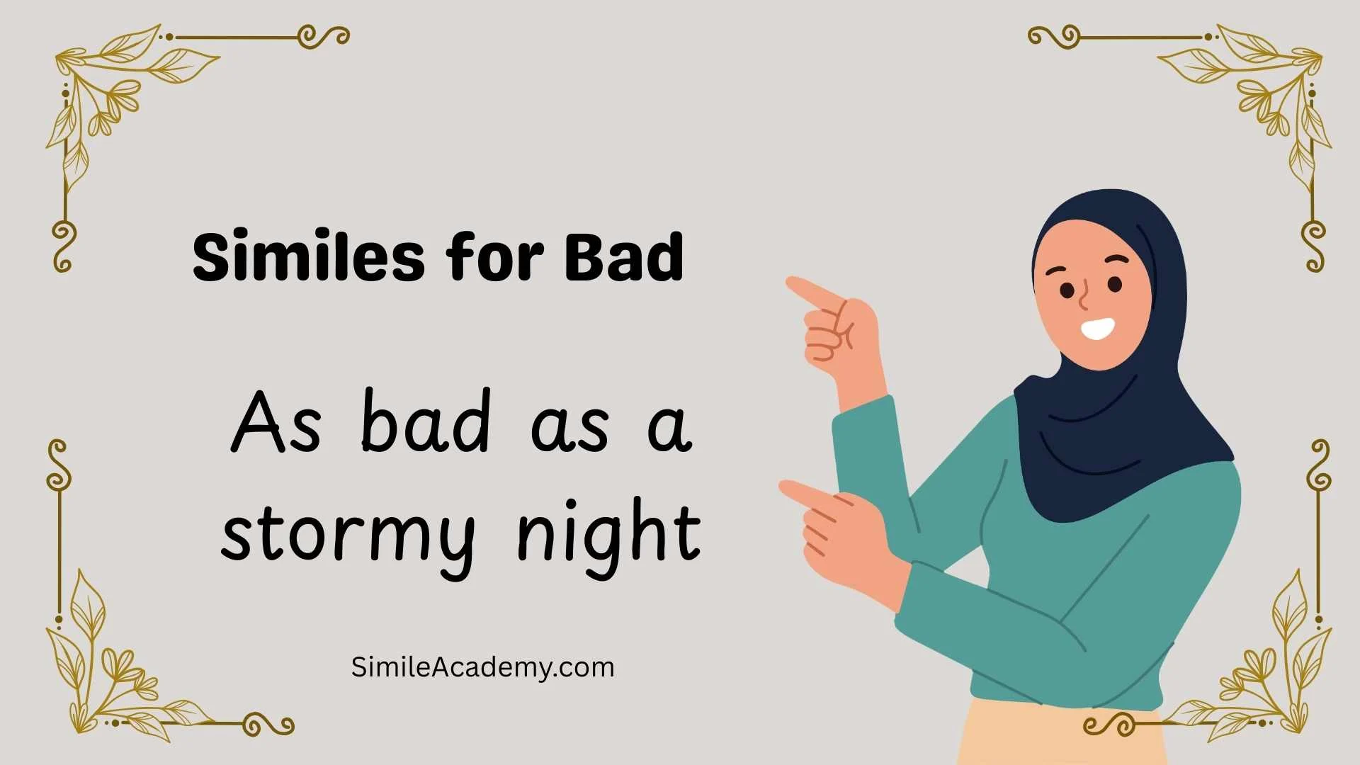 Similes for Bad