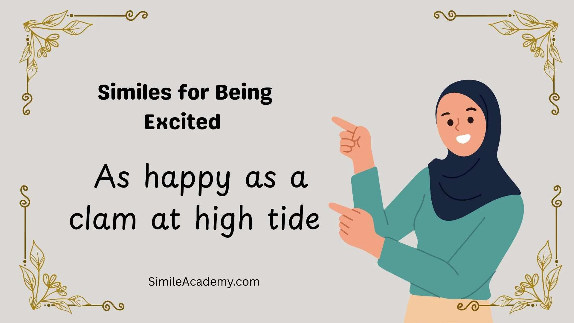 Similes for Being Excited 