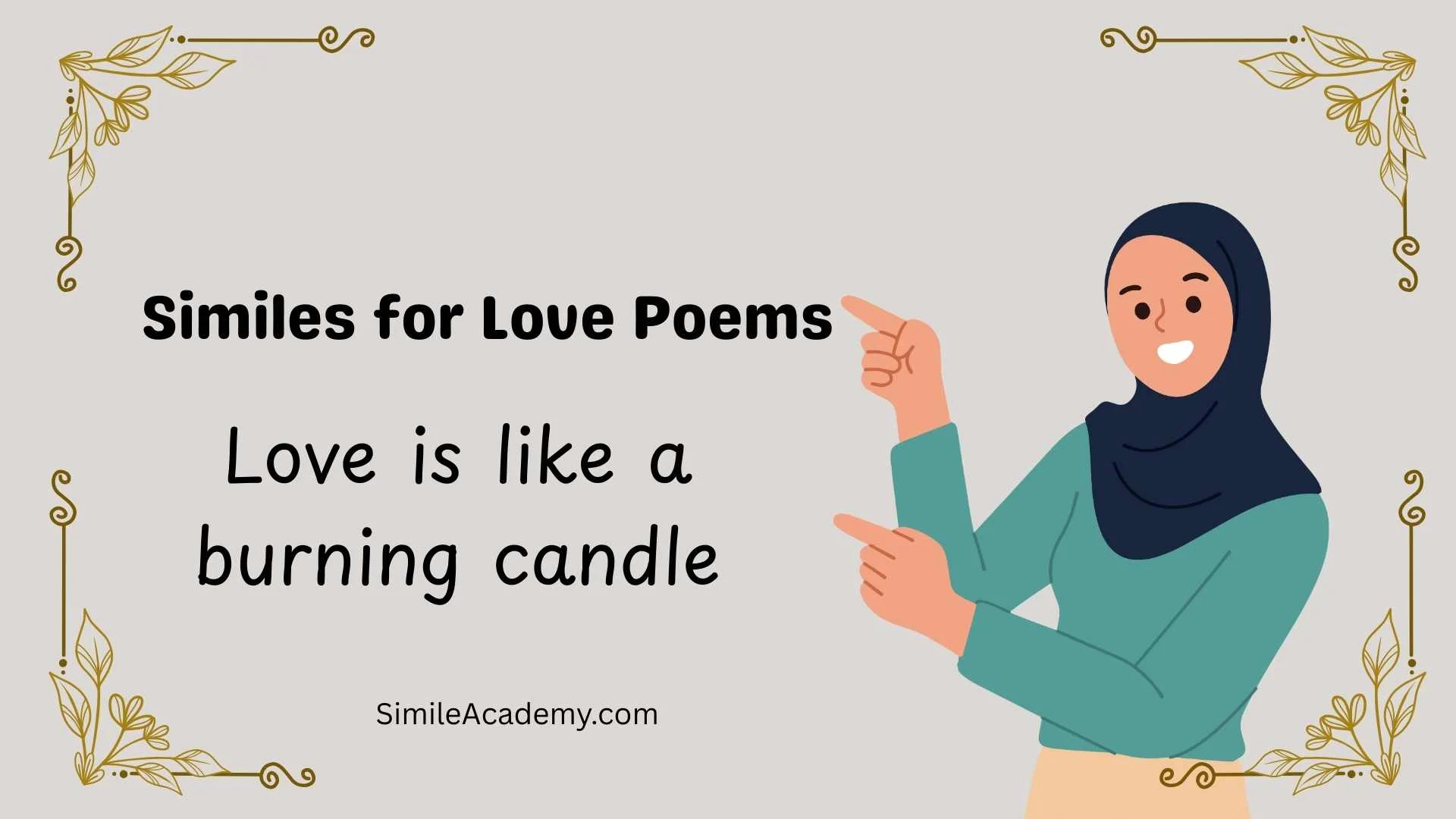 Similes for Love Poems