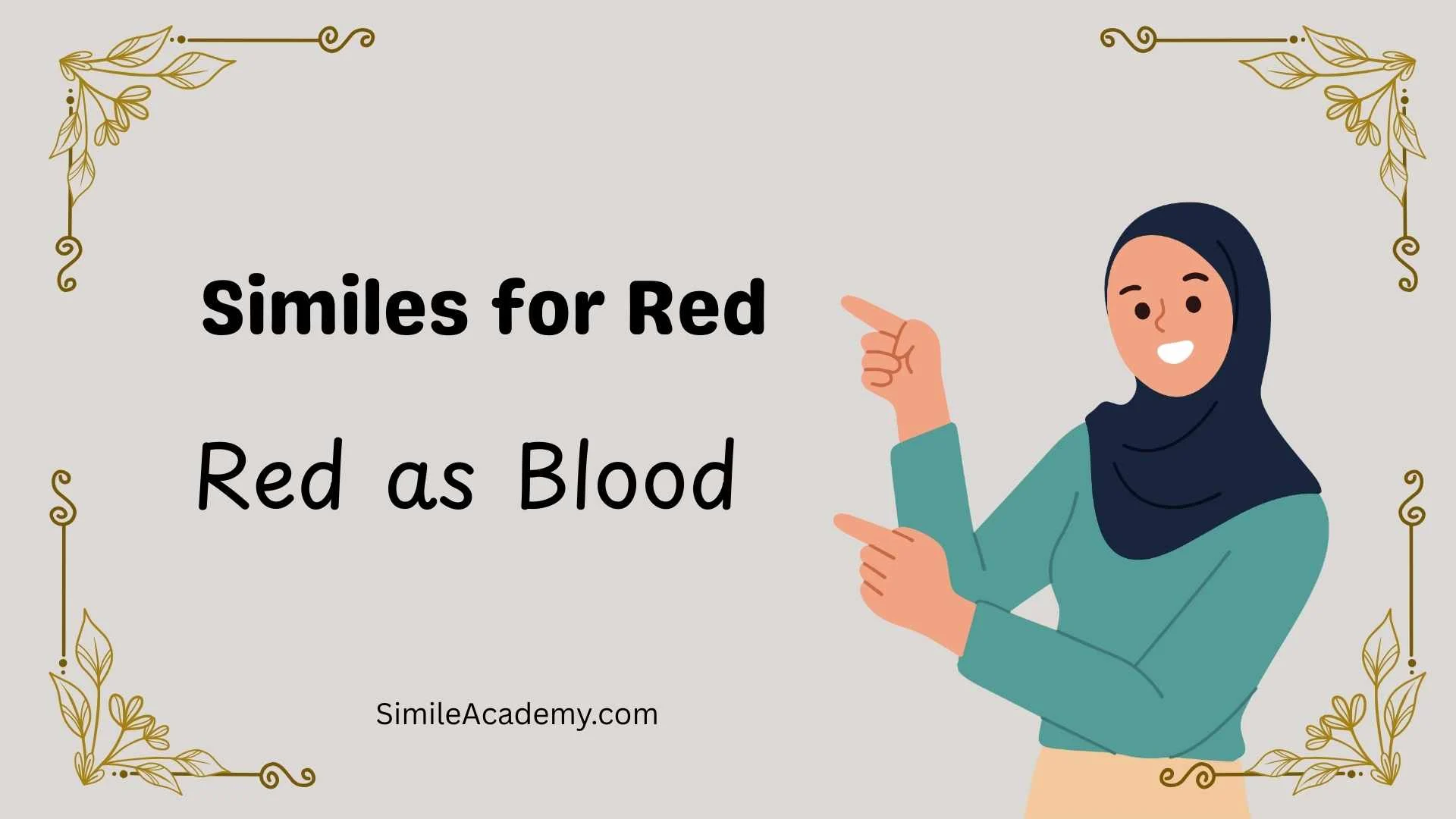 Similes for Red 