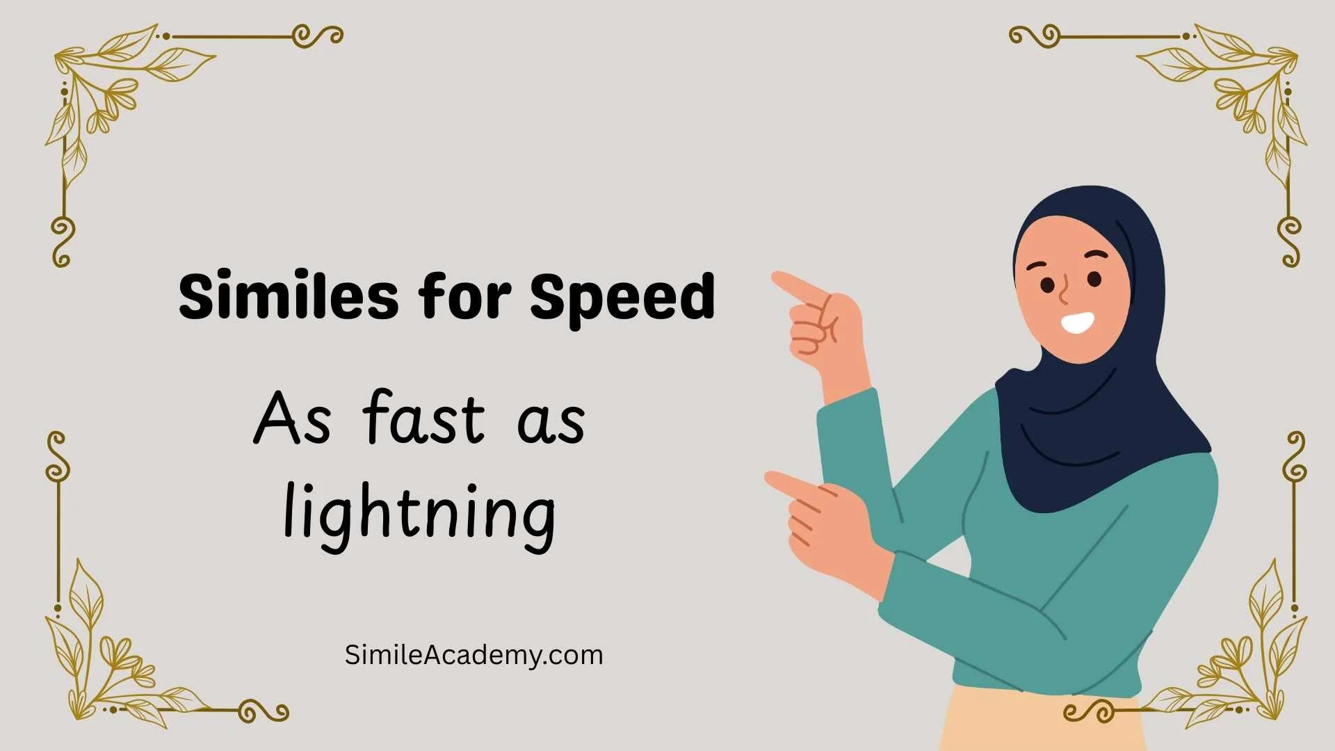 Similes for Speed