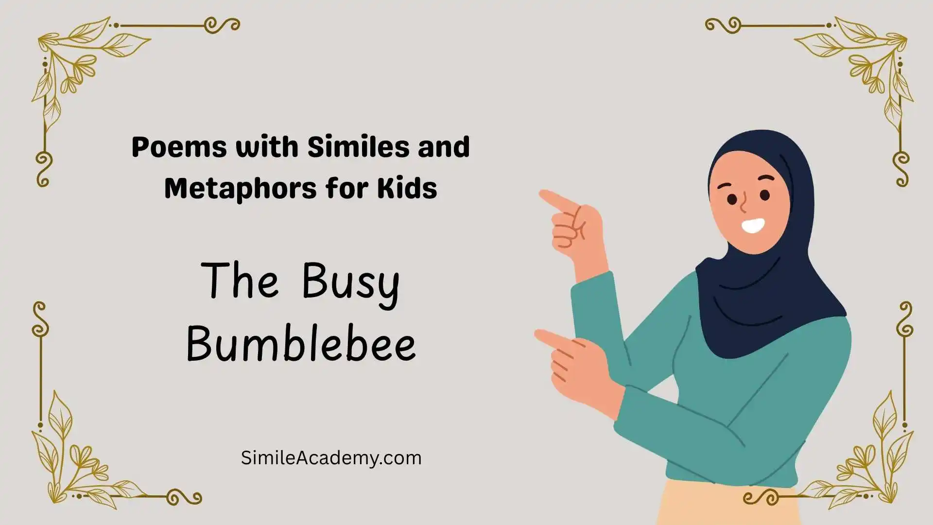 Poems with Similes and Metaphors for Kids