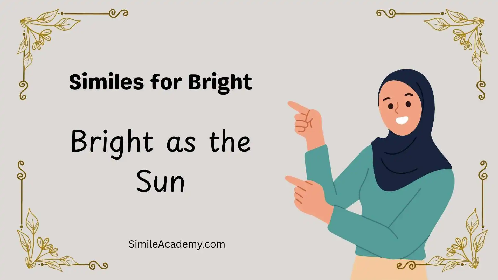 Similes for Bright