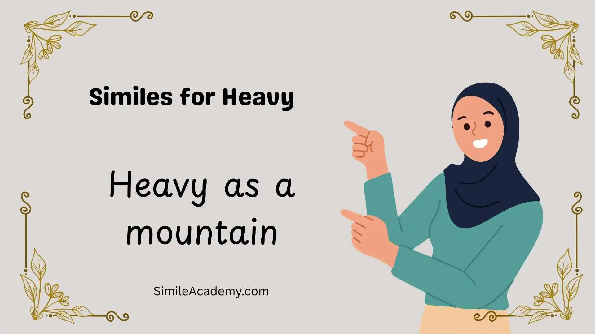 Similes for Heavy