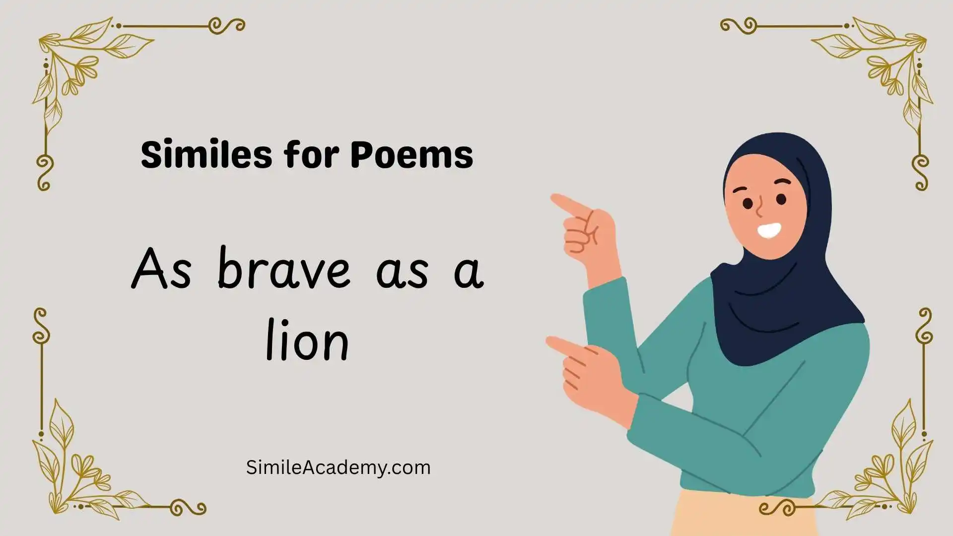 Similes for Poems