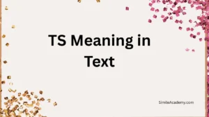 TS Meaning in Text