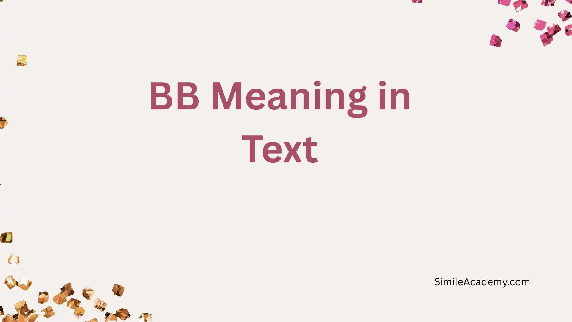 BB Meaning in Text