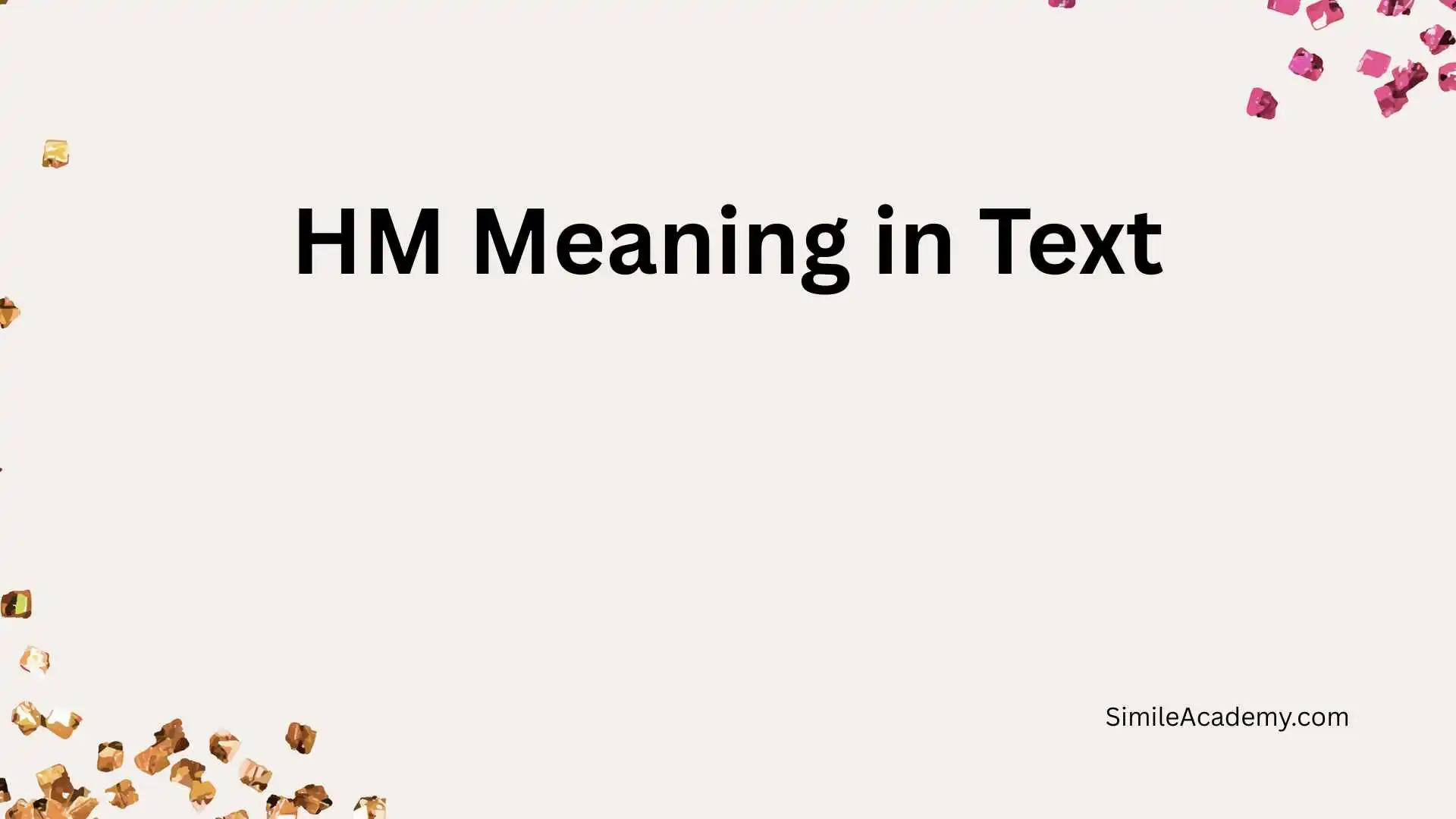 HM Meaning in Text 
