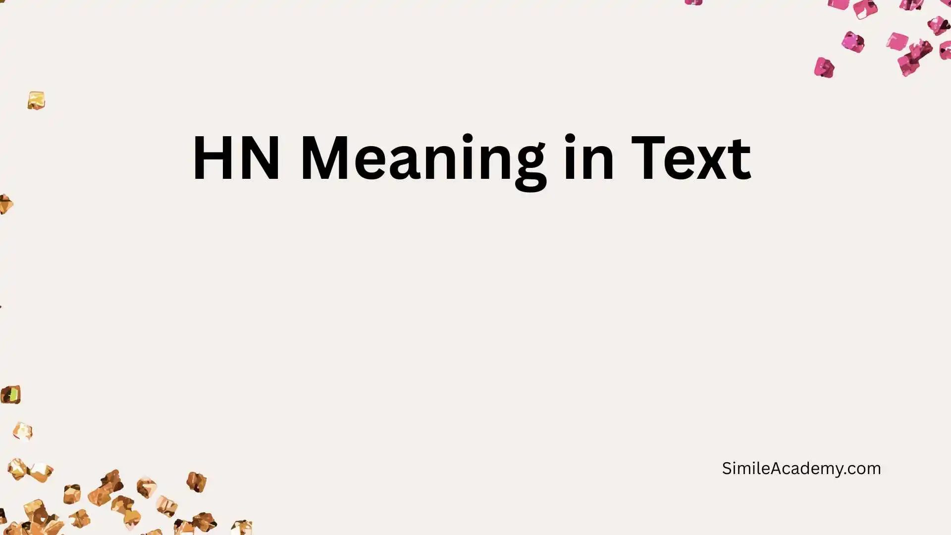 HN Meaning in Text 