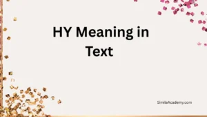 HY Meaning in Text