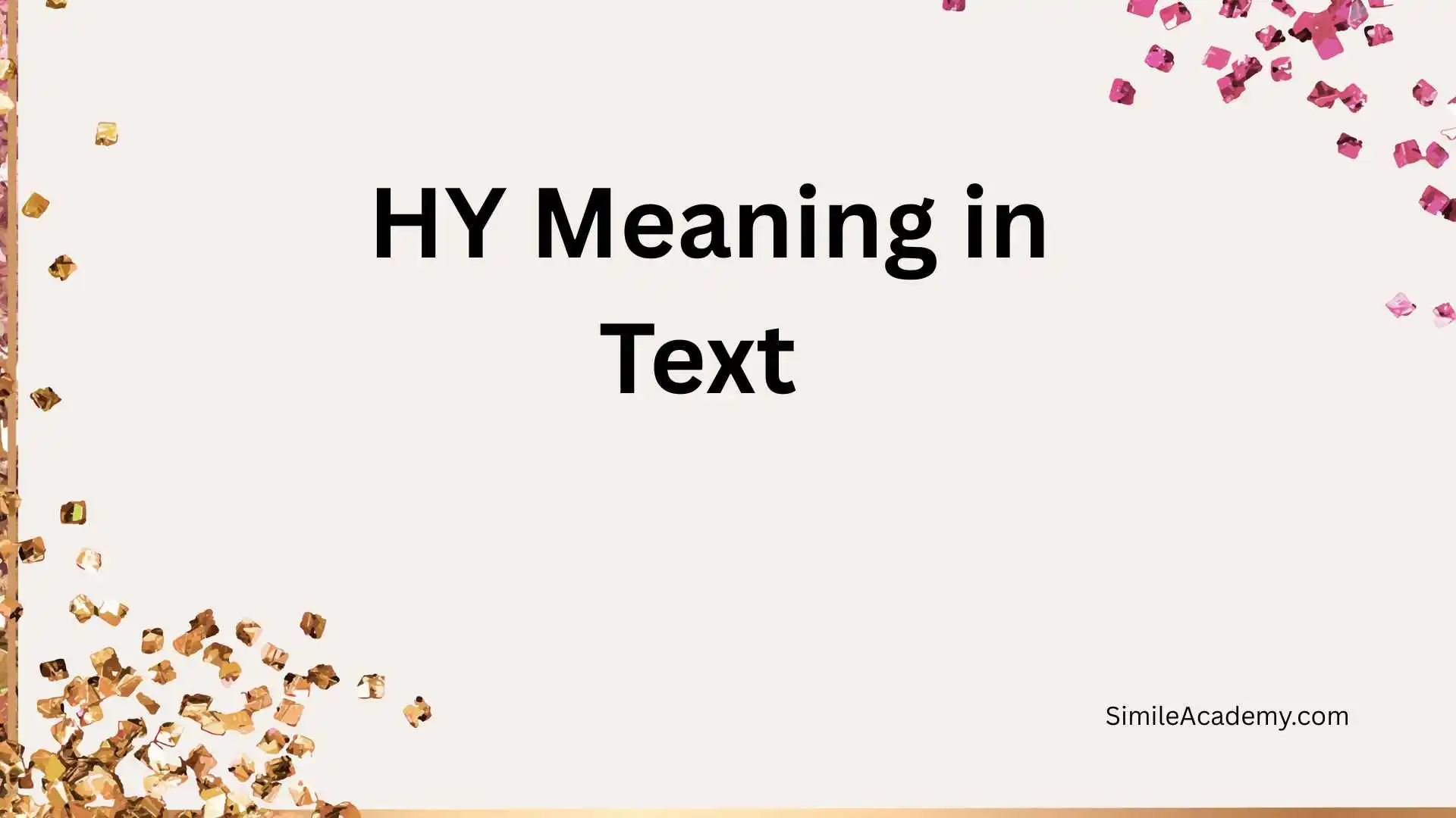 HY Meaning in Text 