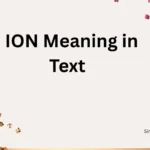 ION Meaning in Text