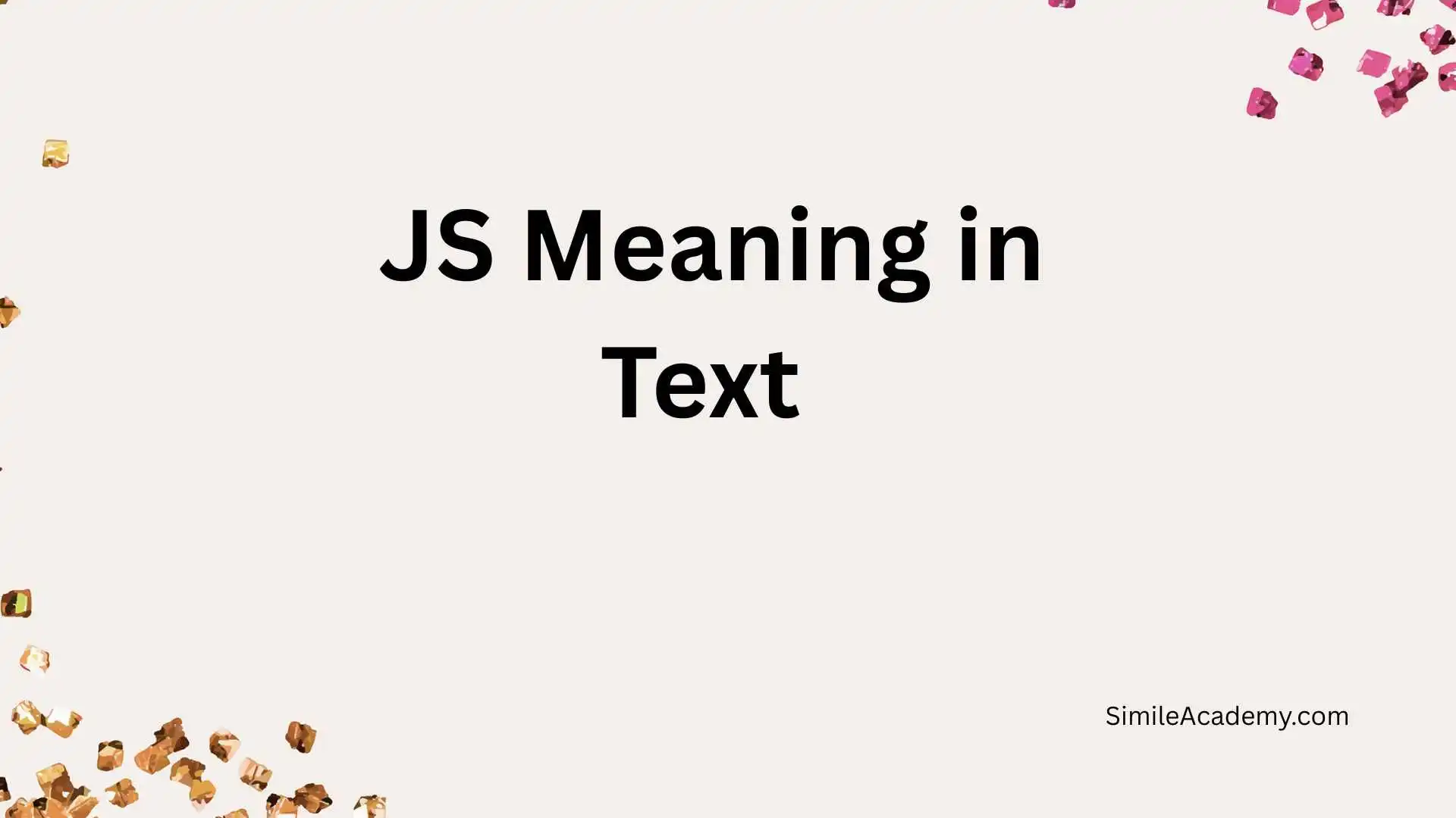 JS Meaning in Text 