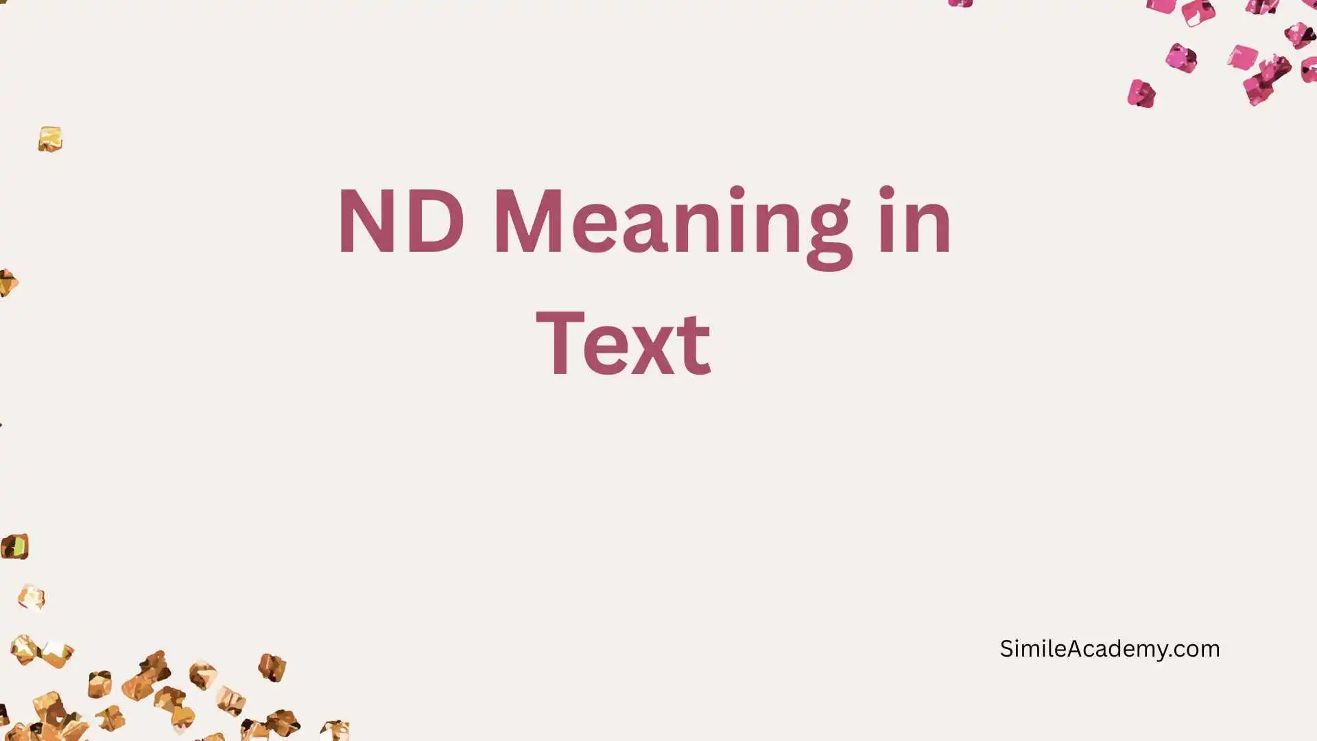 ND Meaning in Text  