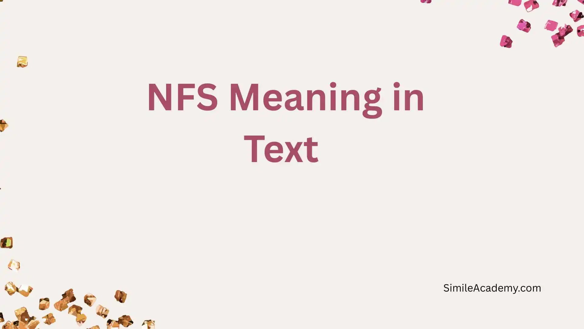 NFS Meaning in Text 