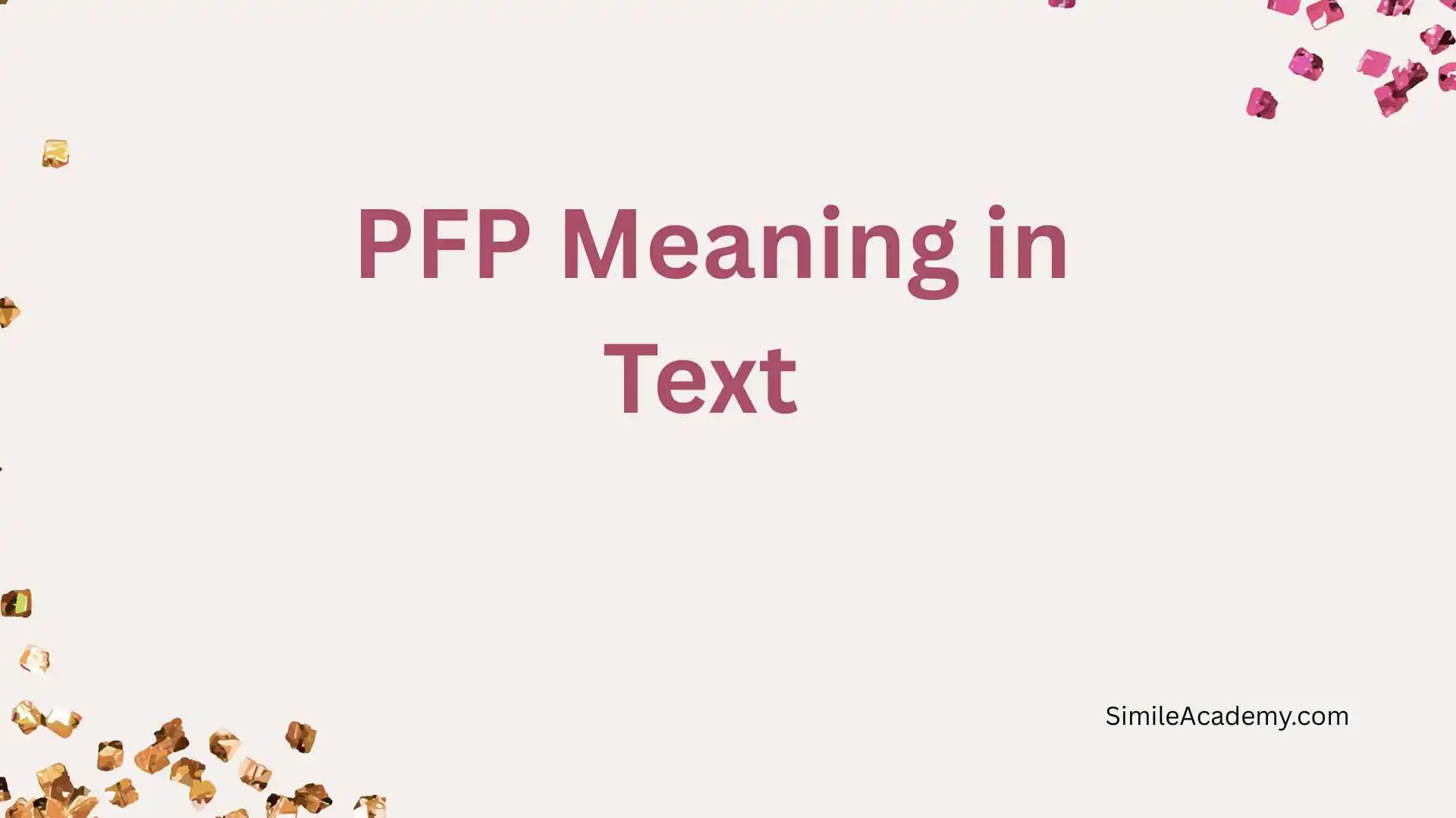 PFP Meaning in Text 