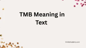 TMB Meaning in Text 