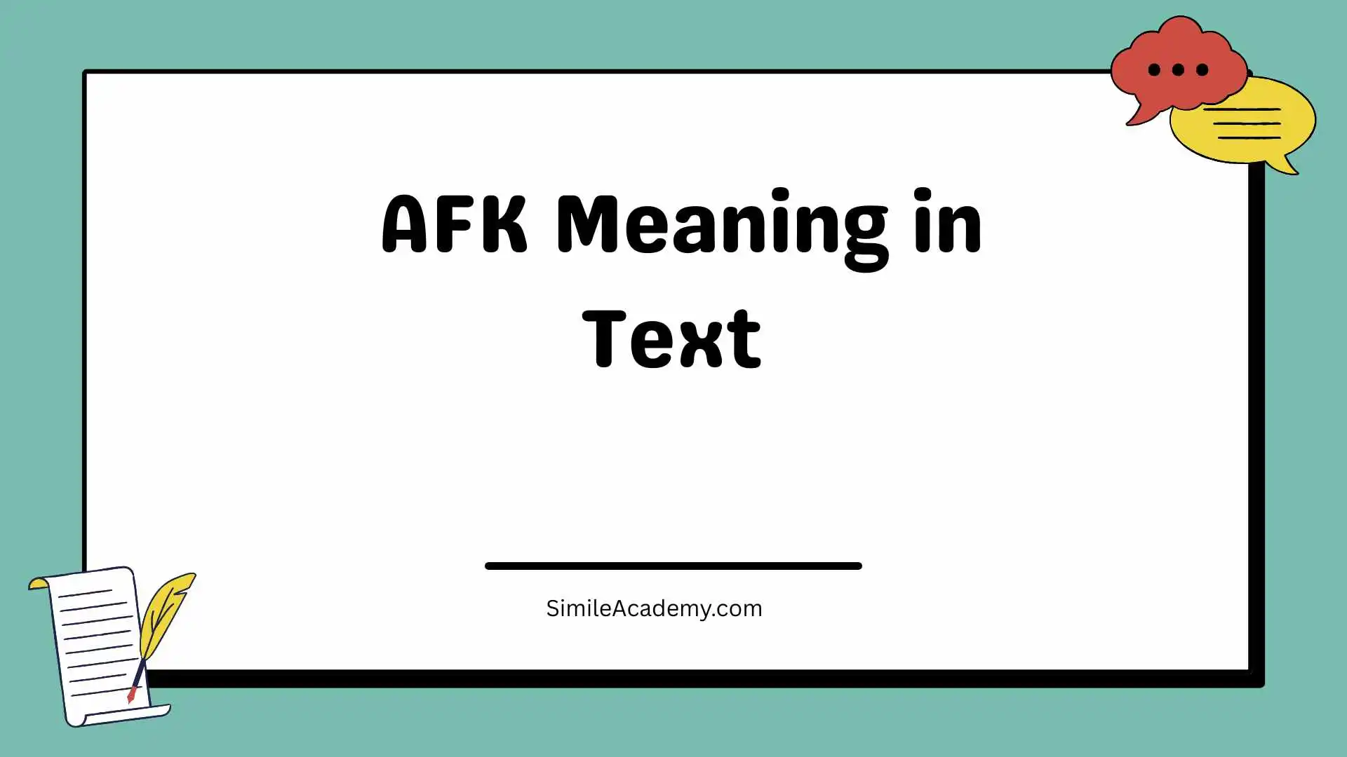 AFK Meaning in Text 