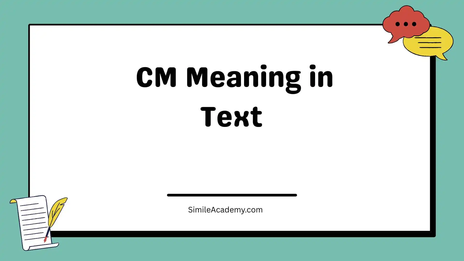 CM Meaning in Text