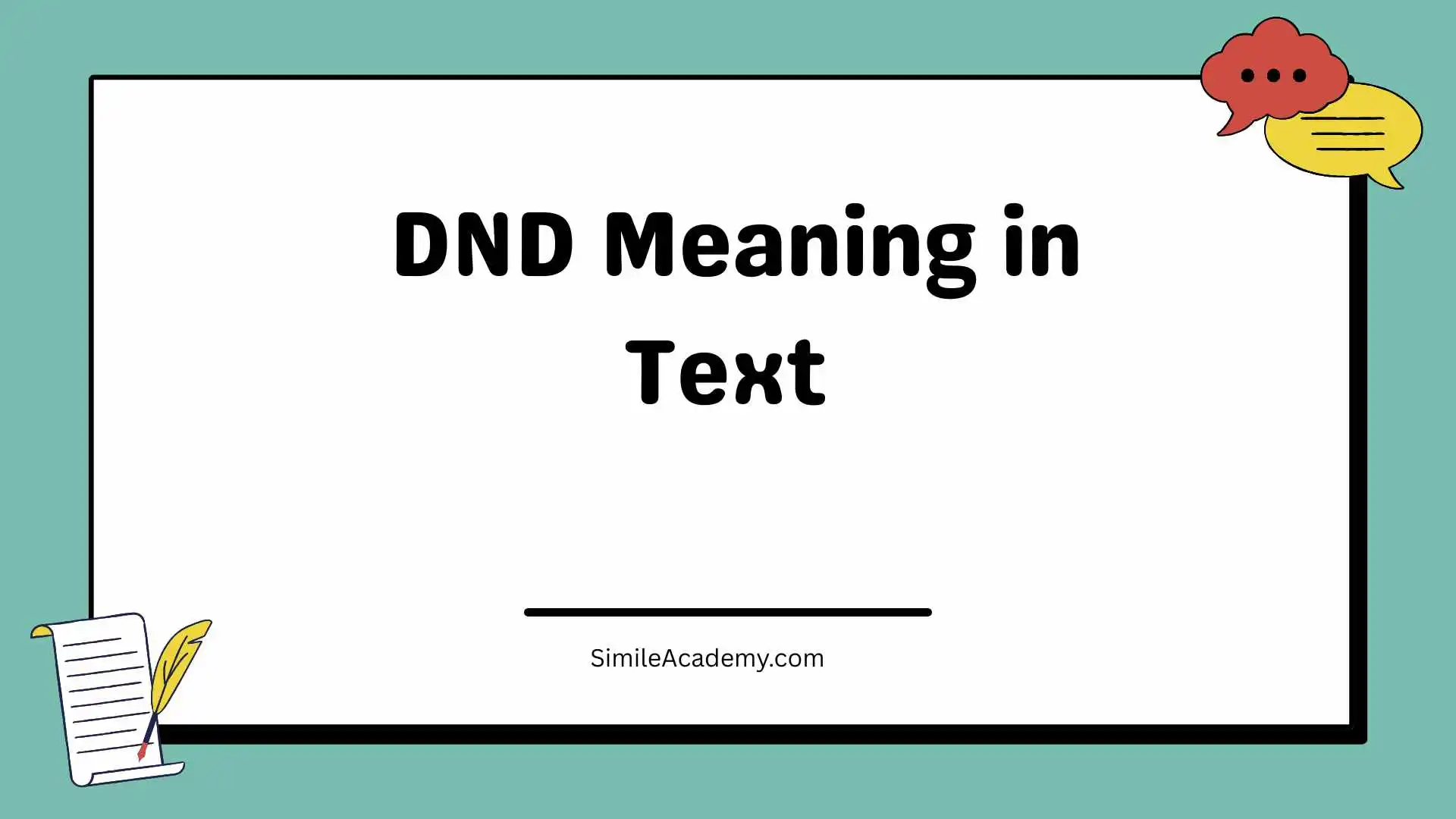 DND Meaning in Text 