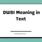 DWBI Meaning in Text 