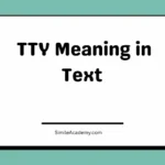 TTY Meaning in Text